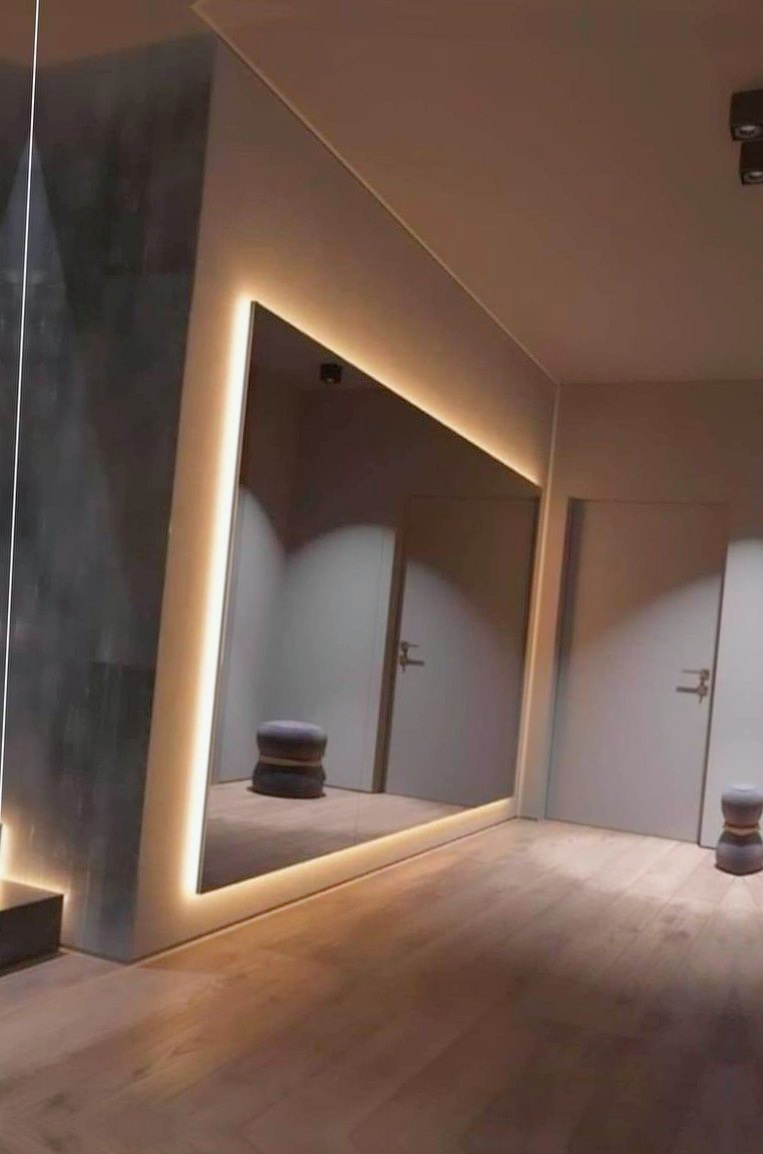 Backlit mirror
